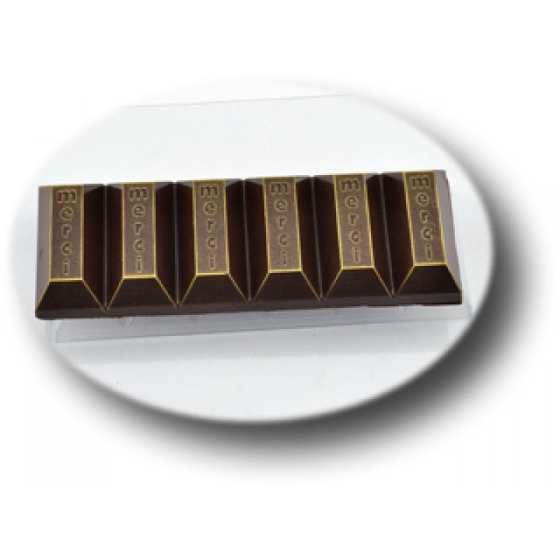 Форма для отливки шоколада "Батончики Mersi"